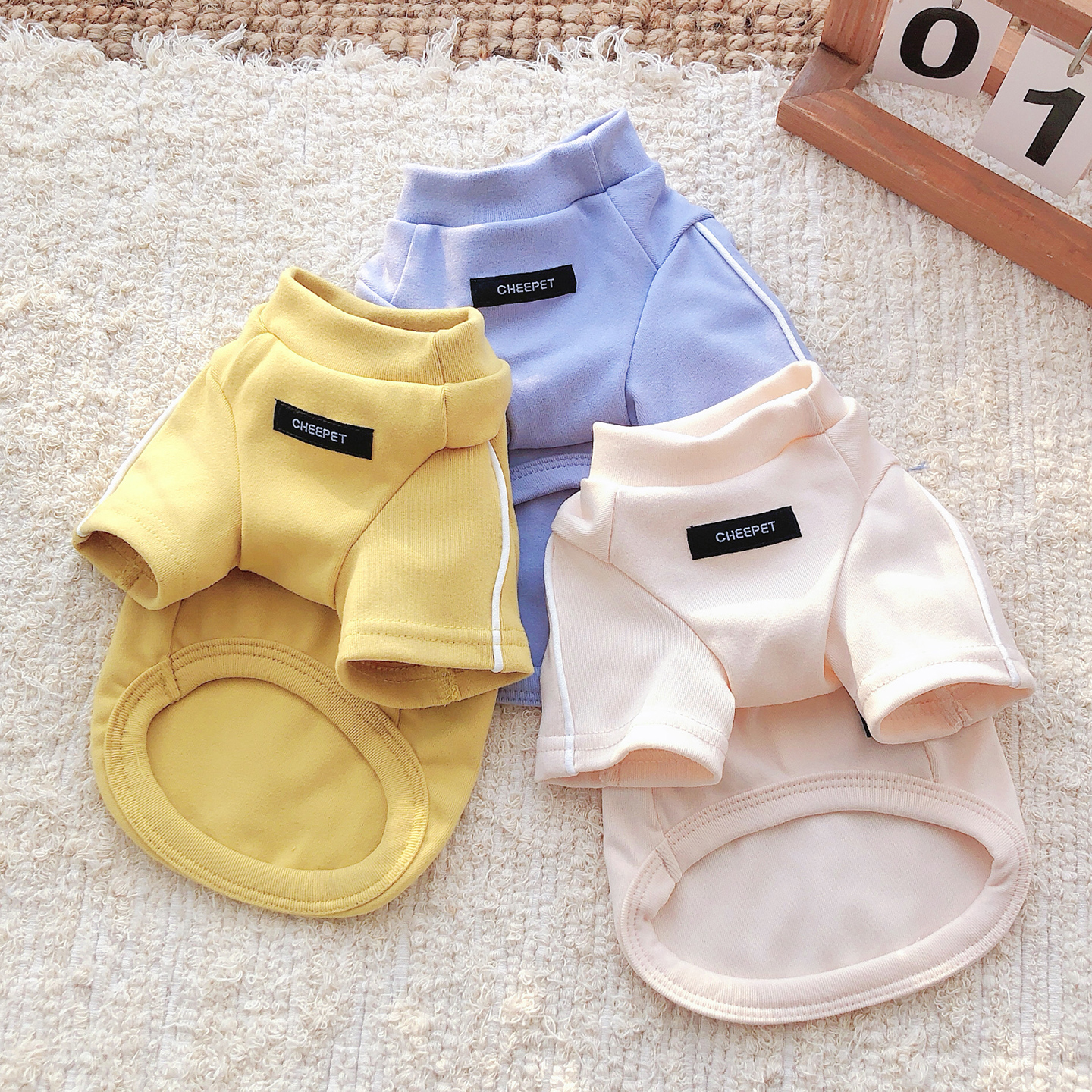 【宠物秋冬新款纯色温暖打底衣】