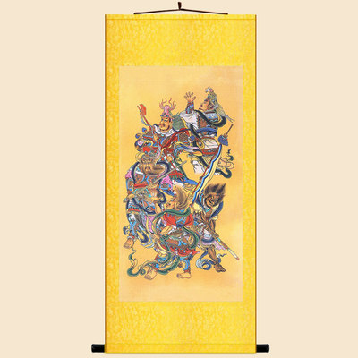 绢布卷轴挂画天龙八部