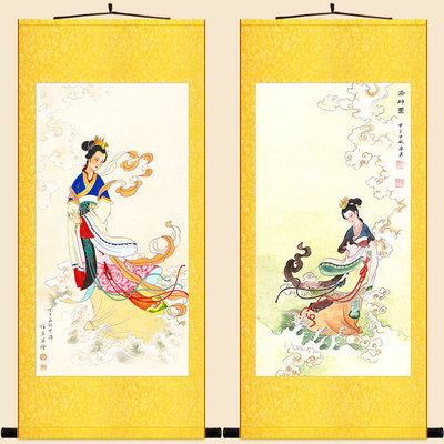 洛神图洛水女神宓妃神像画
