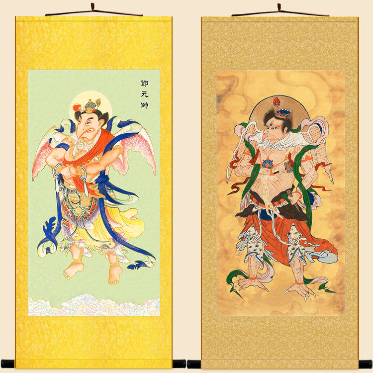 邓元帅星君雷部神将卷轴水陆画