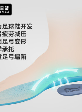 偶能ARC扁平足足弓支撑足球鞋垫