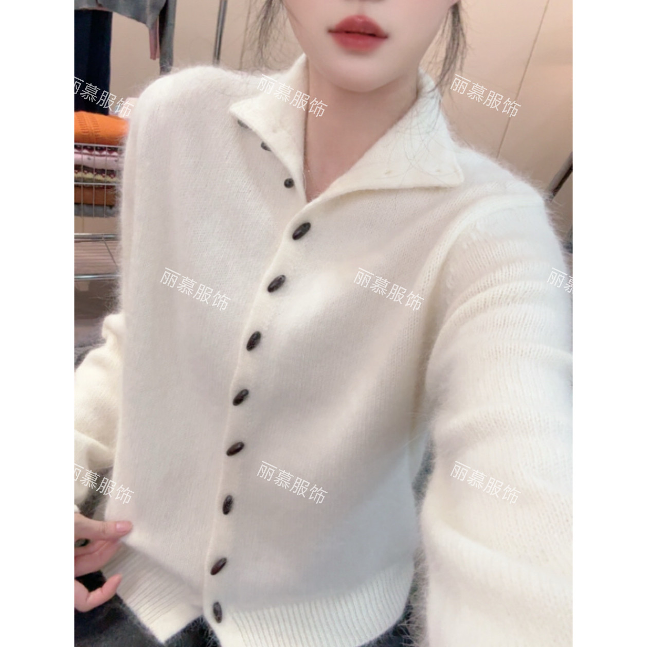 【橄榄扣】小高领纯色简约百搭橄榄扣针织开衫2250,女装/女士精品,短外套,淘宝优惠券,粉丝福利购,淘宝优惠卷