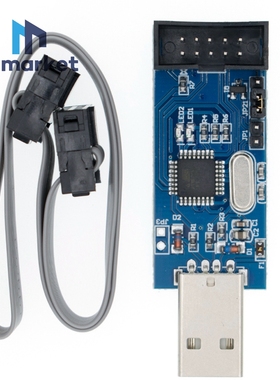 51 AVR 编程器 ISP USBASP下载器 USBISP 下载线