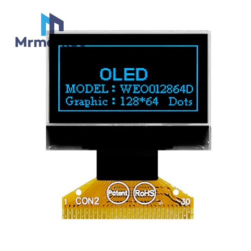 0.96寸OLED 128X64 显示屏液晶屏 SH1106 单片机驱动