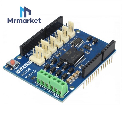 ICSJ008A L298P Arduino Motor Shield 直流 步进电机驱动模块