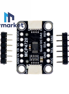 MCP4728 Quad DAC with EEPROM 模块 兼容 - STEMMA QT/Qwiic