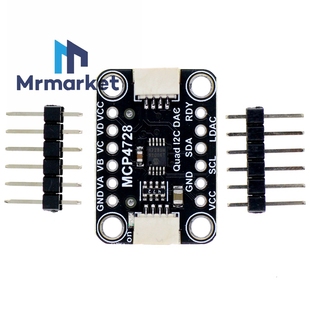 with EEPROM Quad Qwiic STEMMA DAC 兼容 MCP4728 模块