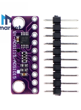 紫色 GY-ADS1115 16-Bit 16位4通道模数AD转换模块