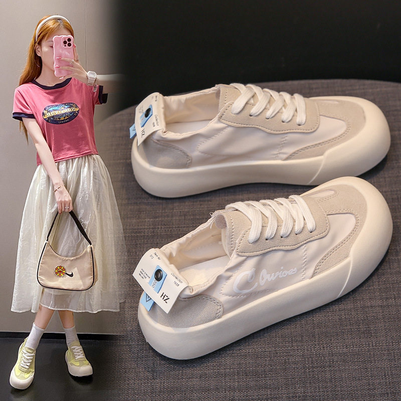 2024小白鞋子女夏季新款韩版ins学生潮女鞋休闲运动百搭拖鞋BR618
