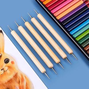 压线笔压痕笔无水笔划痕笔水溶彩铅钻笔留白点花笔拉线笔油泥修饰