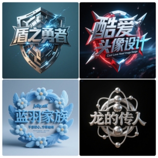 精美艺术个性头像制作快手抖音游戏家族团队电竞俱乐部LOGO设计