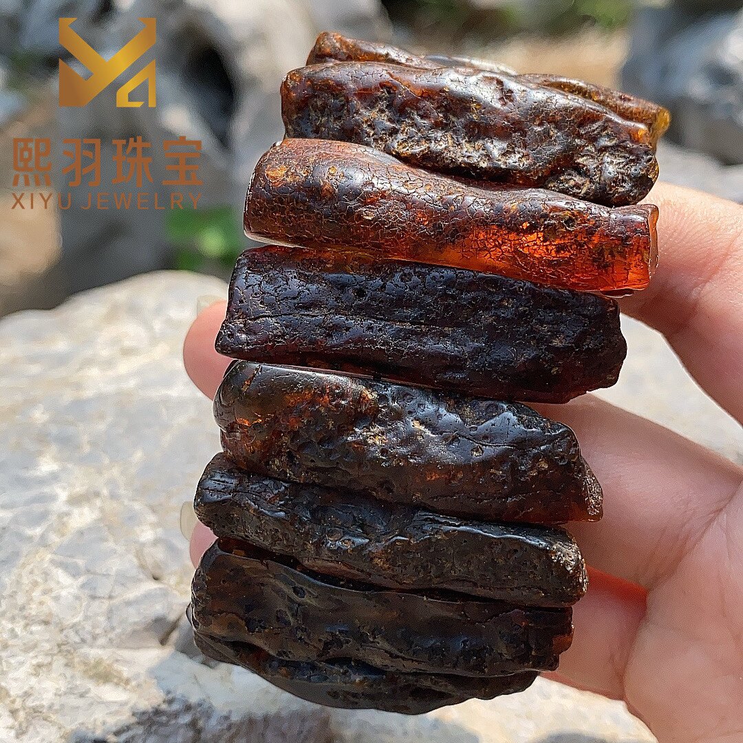 良心之作-瑞典无泡胶灌胶波罗的海天然琥珀药珀手牌保健琥珀
