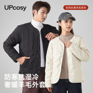 保暖上衣 洋气轻薄情侣加绒羊毛棉衣双面可穿长袖 棉服女款 2025新款