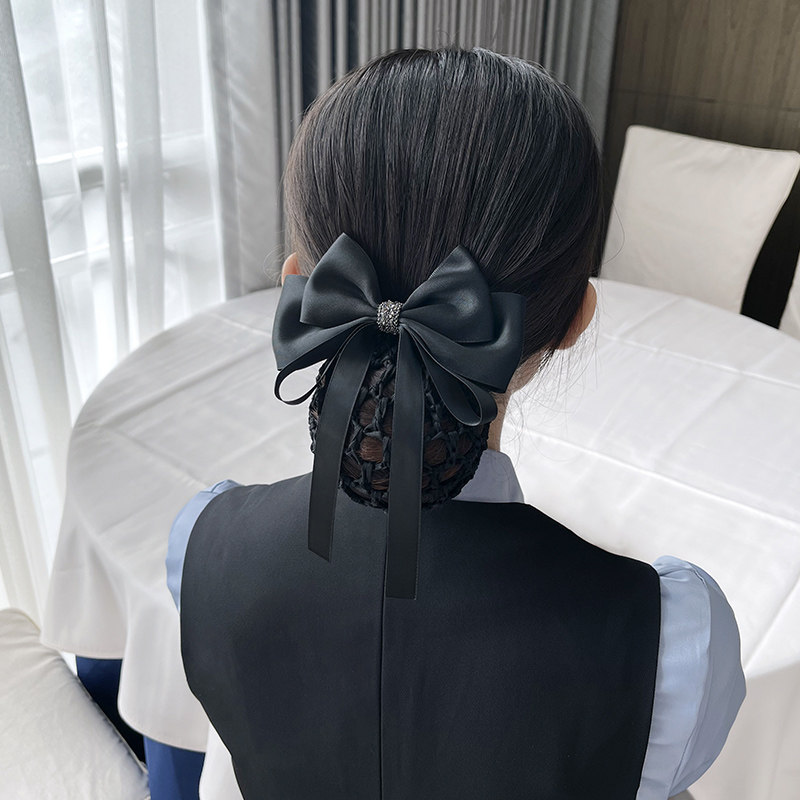 一菲头花女职业发网服务员网兜新