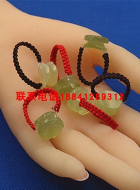 岫玉貔貅招财进宝戒指