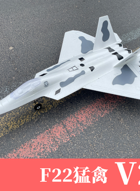 F22猛禽V2 64mm涵道EPO航模遥控飞机成人拼装喷气式战斗机固定翼