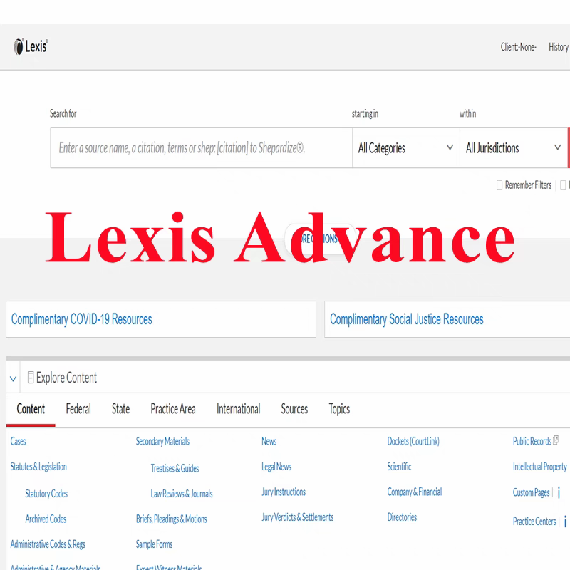 Lexis全球新闻数据库 LexisNexis升级法律新闻文献Lexis advance