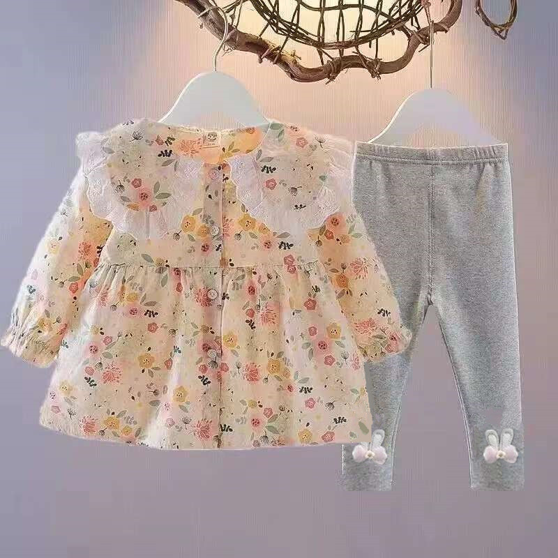 女童连衣裙女宝宝秋装1岁婴儿衣服小女孩裙子韩版春秋洋气公主裙