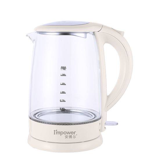 安博尔自动断电电水壶大容量玻璃