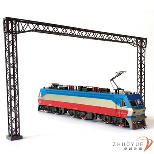 火车模型沙盘场景 1::87横跨支架 可自己改造 接触网 站场灯塔