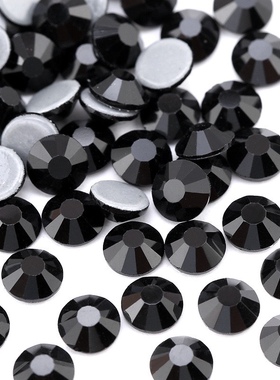 烫钻SS16/3.8mm水晶玻璃平底水钻圣诞彩色演出服装辅料热熔胶底