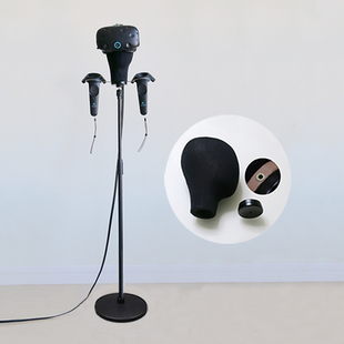 HTC VIVE PRO头盔支架伸缩落地圆盘VR眼镜展示Pico4手柄Index头模