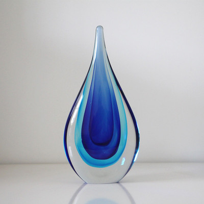 创意摆件礼物淄博琉璃水滴客厅博古架样板间新婚房酒店装饰品乔迁