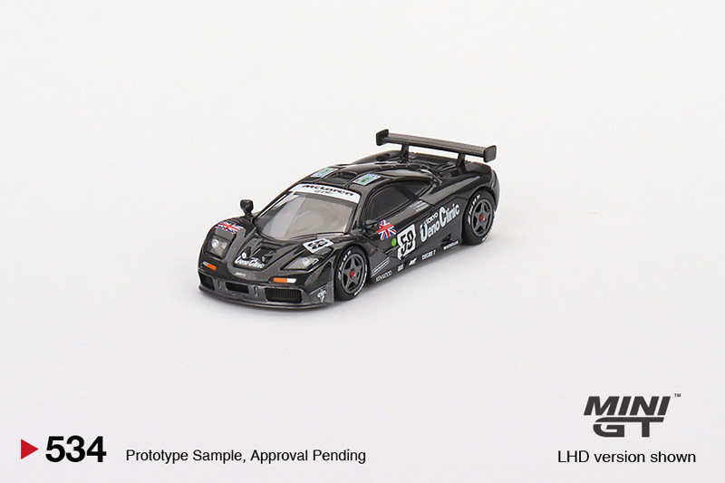 TSM MINI GT 르망 NO. 59 1:64 MCLAREN F1 GTR 우승자 자동차 모델 534