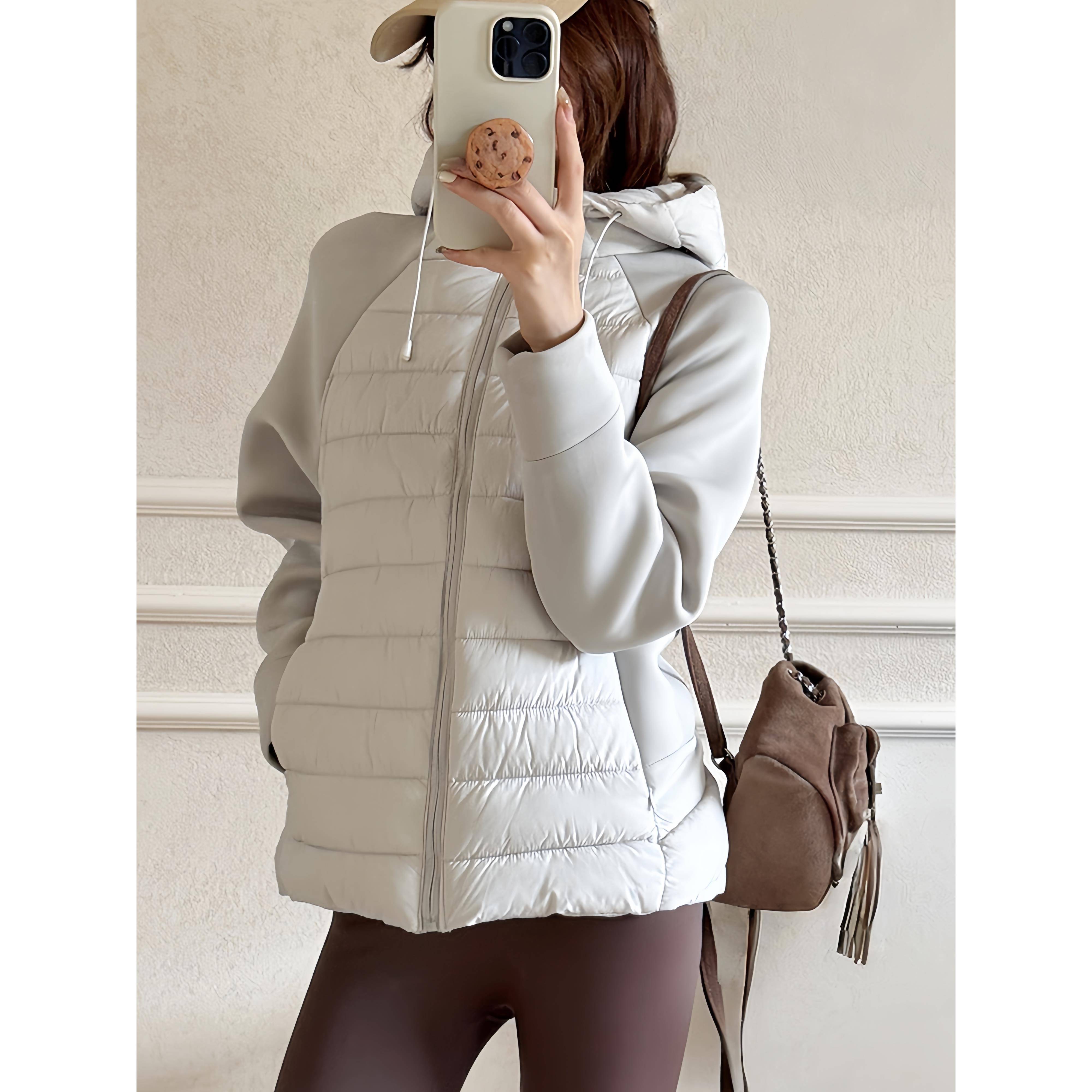 排骨羽绒棉服女2025新款薄款冬季新款连帽棉袄小个子棉衣轻薄外套