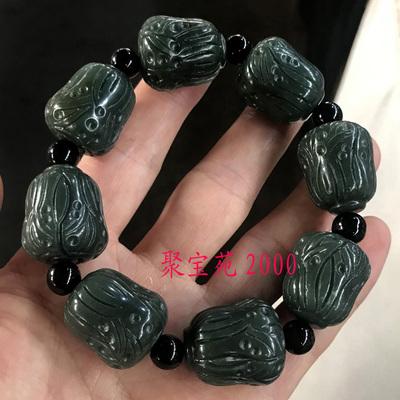 白菜男女款手串天然新疆和田玉