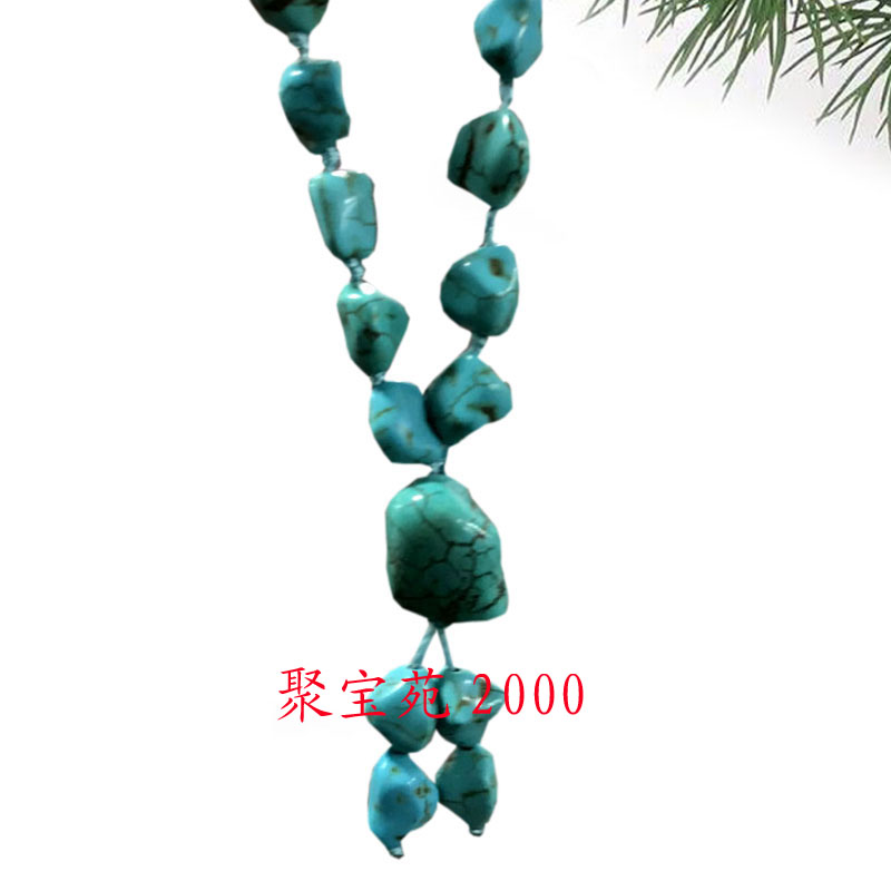 绿松石随形珠手串手链佛珠项链
