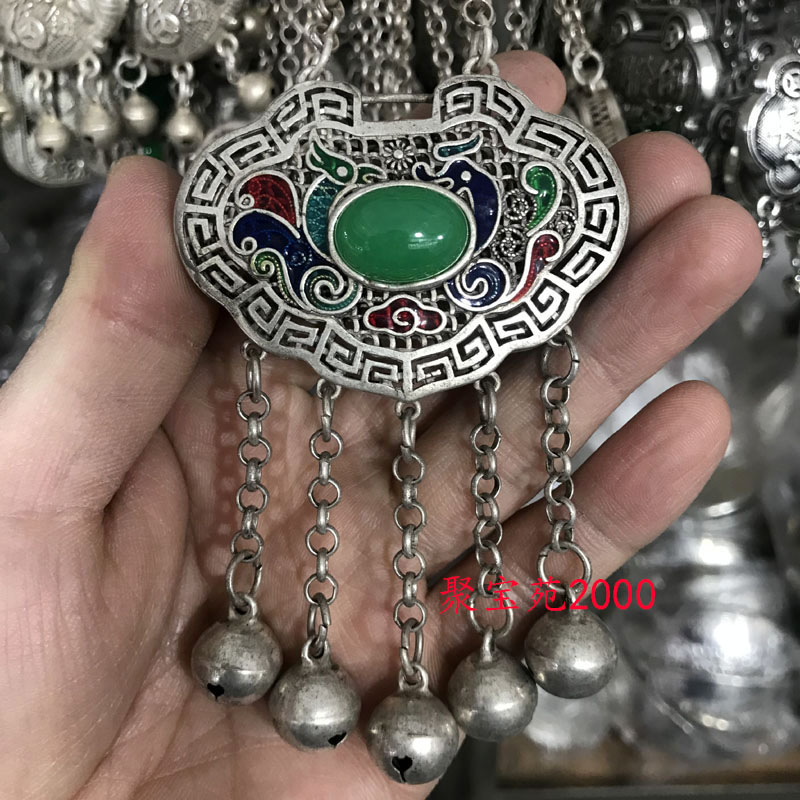 男女藏银项链配饰挂件