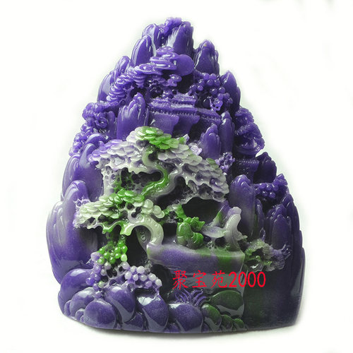 舒俱来山水风景摆件苏纪石