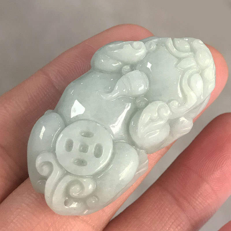 天然翡翠貔貅吊坠男女玉石招财皮丘挂件项链玉佩皮休玉坠子钥匙扣
