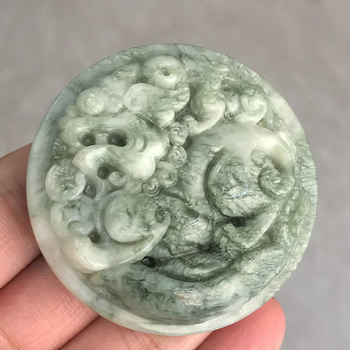 天然岫玉招财貔貅皮带扣男士腰带扣岫岩玉元宝皮休腰佩玉石腰挂件