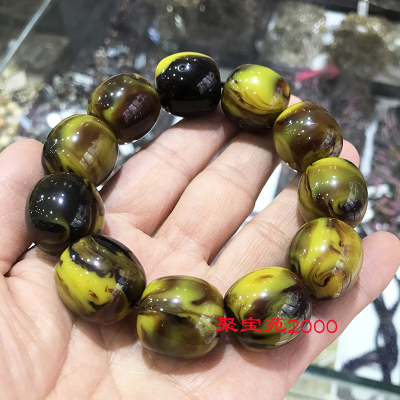 缅甸琥珀蜜蜡妖花溶洞蜜蜡根珀