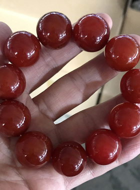 红玛瑙时尚风水晶宝石本命年手串