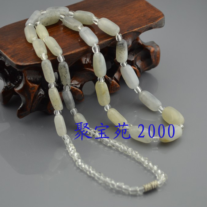 项链男女款带证书天然和田玉