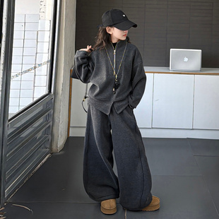 女童卫衣套装2026春季新款中大童休闲上衣裤子女孩百搭爆款两件套