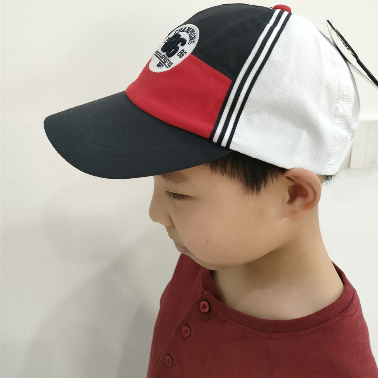 好品质6-13岁中大童棒球帽男儿童夏季鸭舌帽轻薄速干遮阳帽子字母