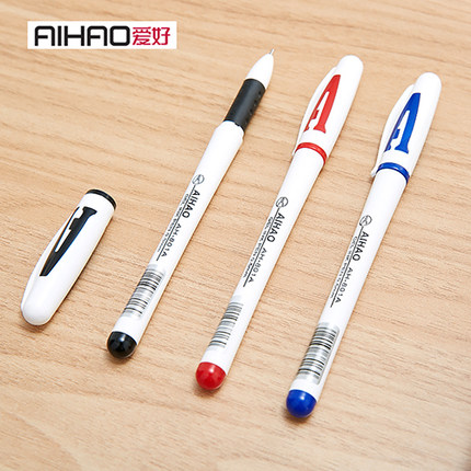 正品温州爱好笔0.5mm特价中性笔