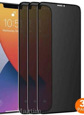 适用于2PCS Full Cover Anti-Spy Screen ProtectoriPhone 14 Pro Max 13 12 11 15plus 16 17Pro xr Privacy