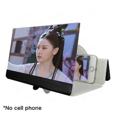 5D Screen Amplifier Folding Leather Mobile Phone Magnifying