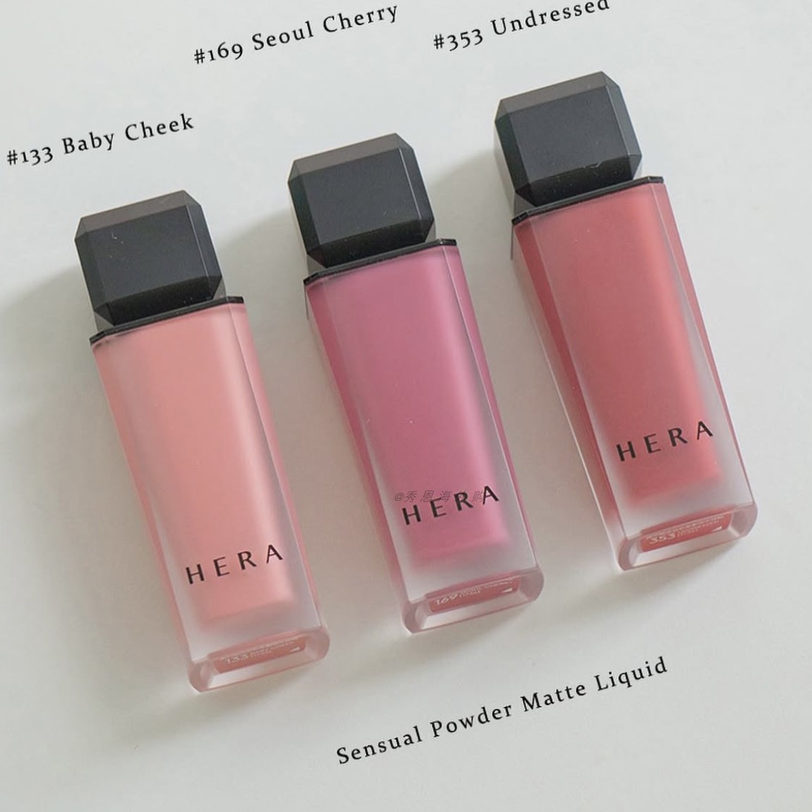 HERA赫妍柔雾小方黑盖哑光唇釉