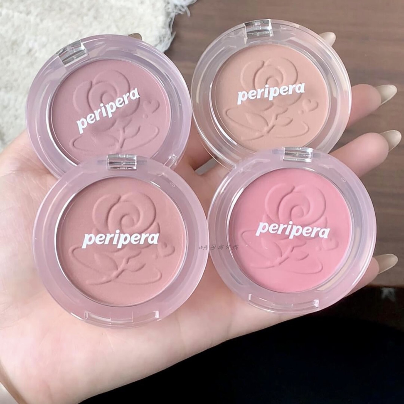 韩国peripera红玫瑰腮红