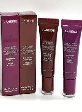 甜甜圈软垫！美国LANEIGE/兰芝Glaze Craze新品有色多肽唇蜜唇釉