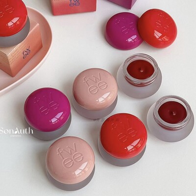 韩国fwee唇颊两用腮红膏哑光