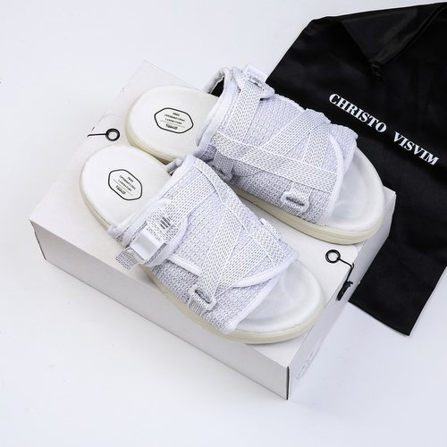白满天星莆田CHRISTO  VISVIM拖鞋情侣潮拖男休闲一字拖沙滩拖鞋