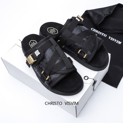 莆田潮牌CHRISTO  VISVIM拖鞋潮流拖男女休闲一字拖情侣沙滩拖鞋