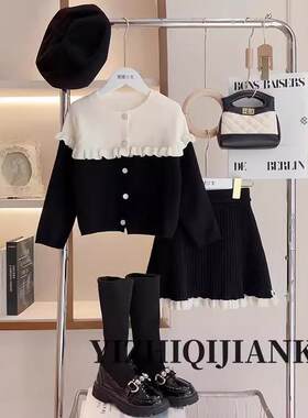 女童小香风套装春秋装连衣裙